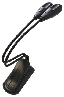 Music Stand Light Clip-On With Dual LED Lamps